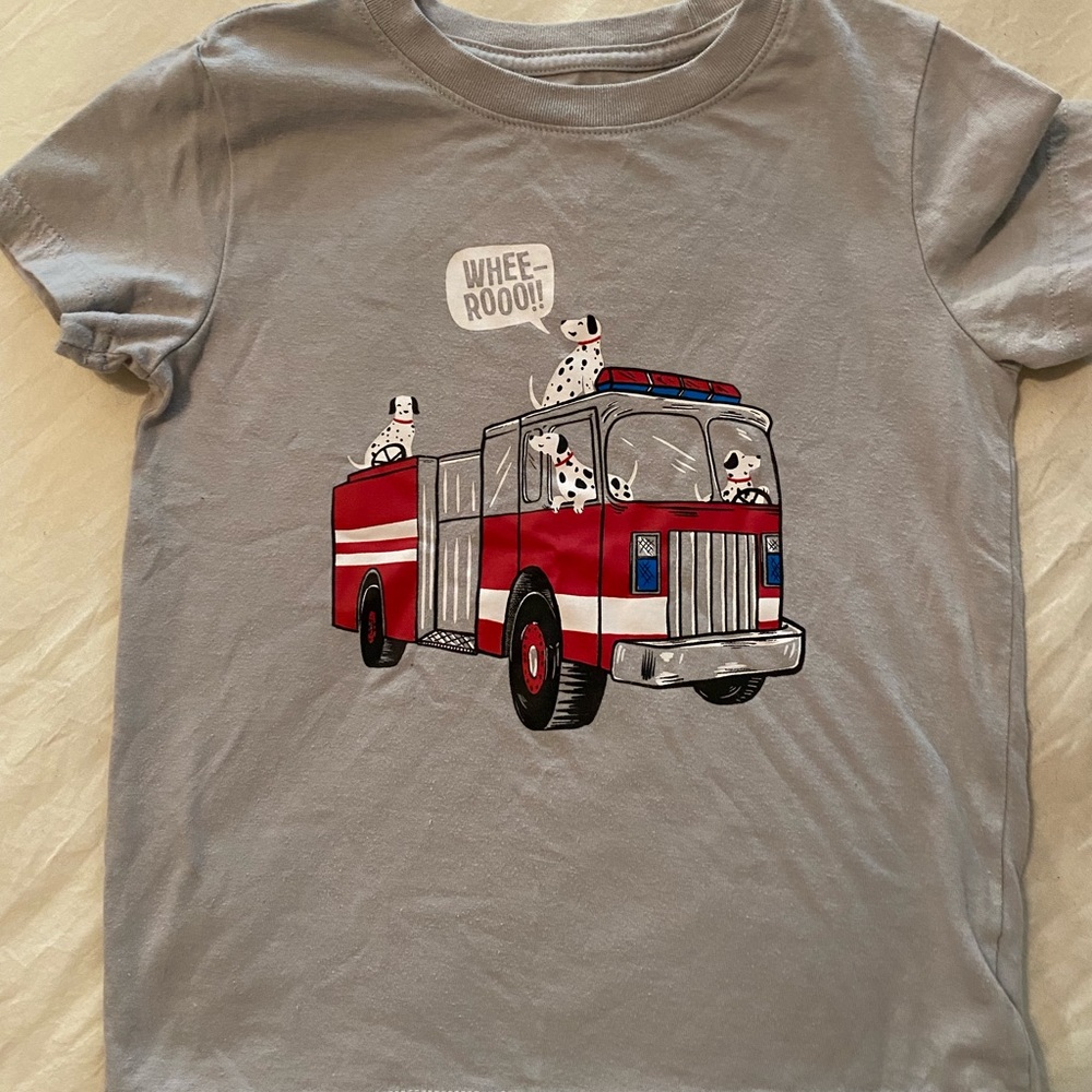 Cat & Jack Fire Truck and Dalmatian Tee